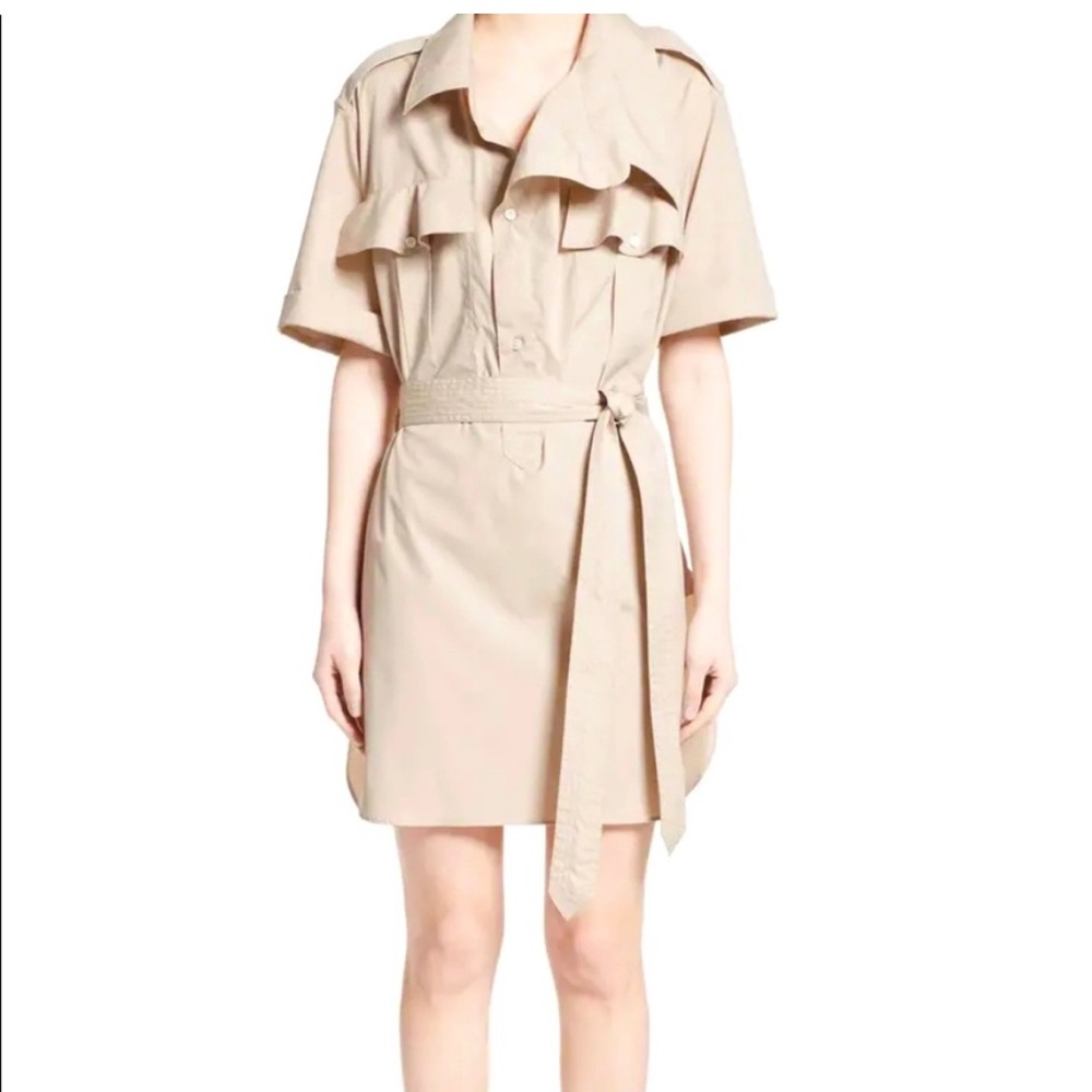 ✅SOLD✅ Burberry Designer Short-Sleeve Belted Trench Dress $1,790 US 4 Color